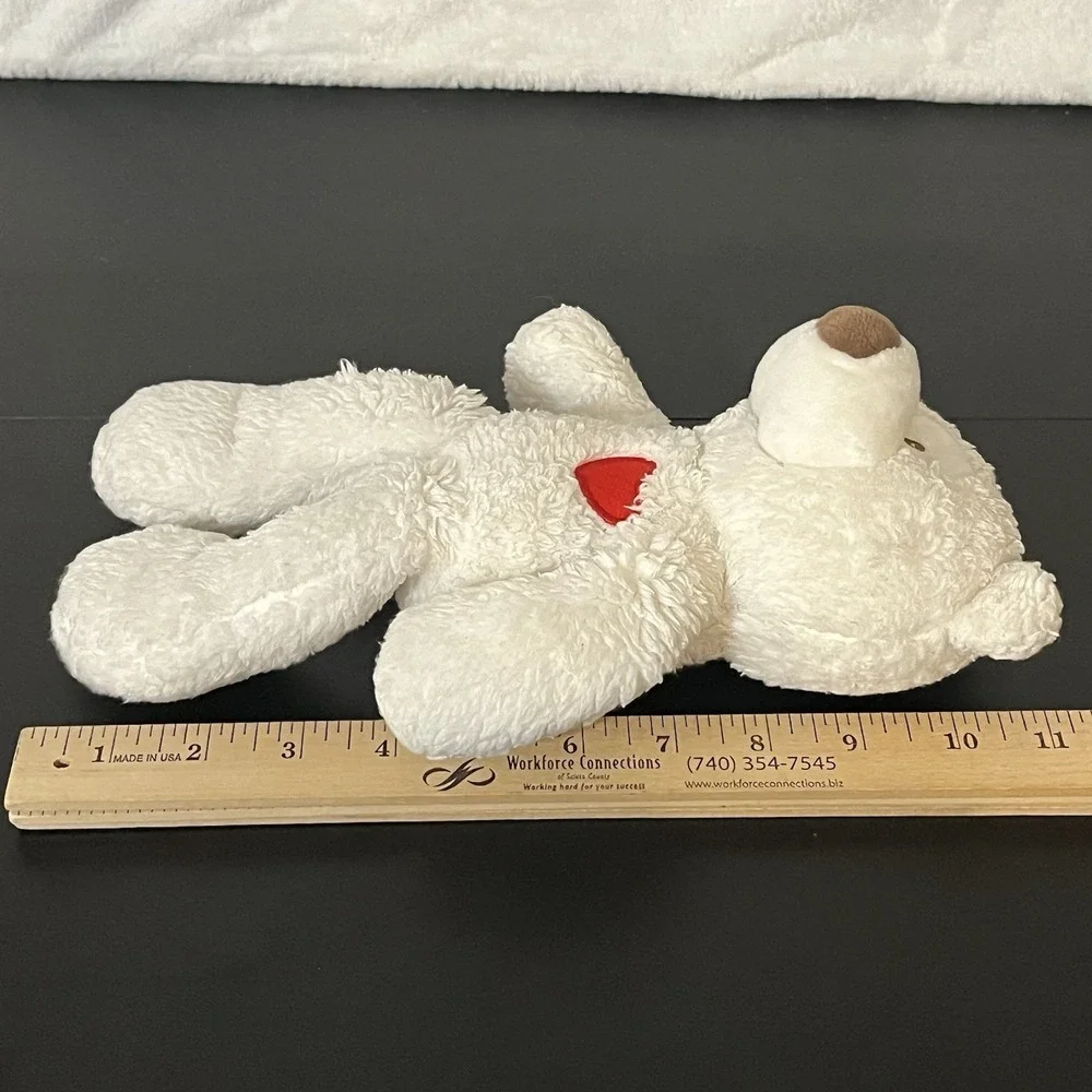 Baby Gund Take Along Teddy Bear w/ Red Heart 4060251 Plush Lovey 11
